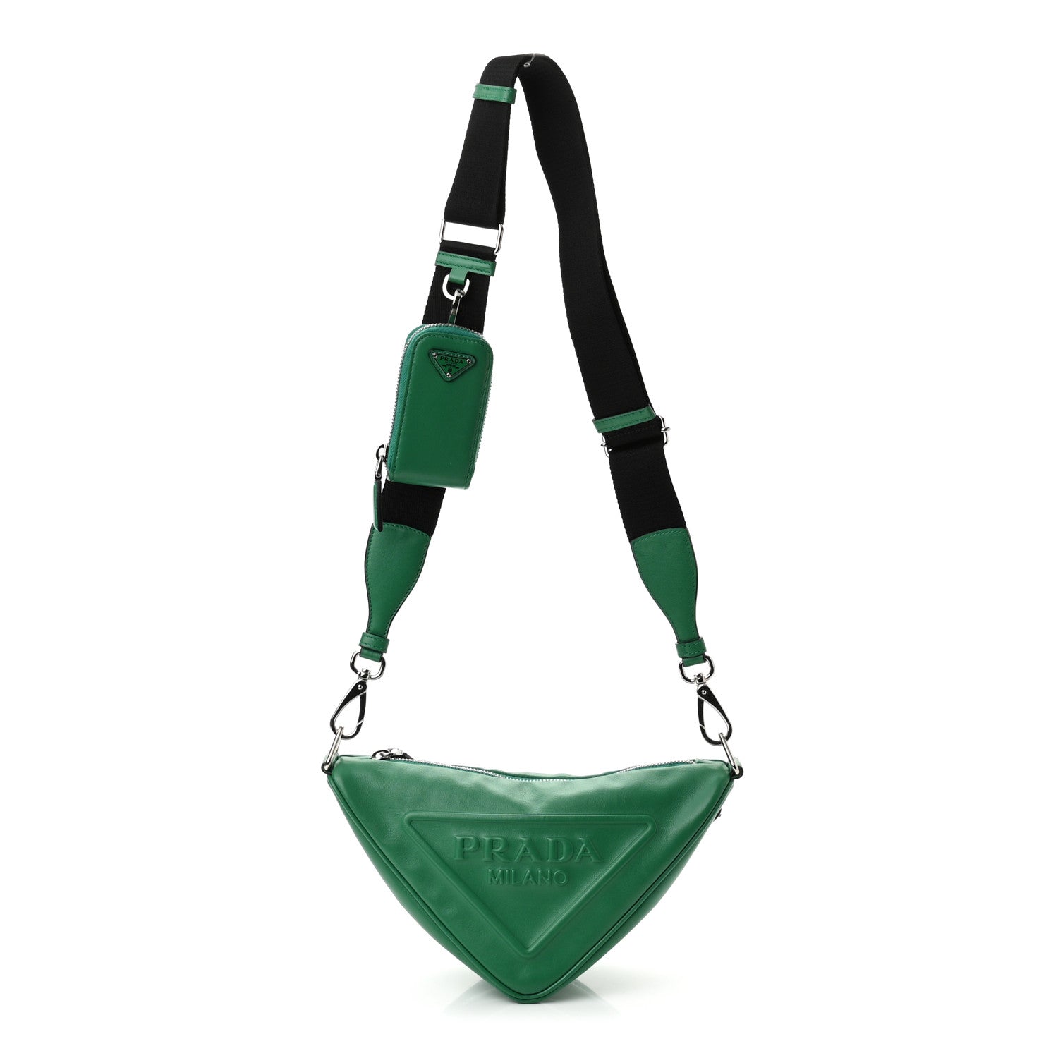 Prada Grace Lux Triangle Shoulder Bag Mango 1 of 11