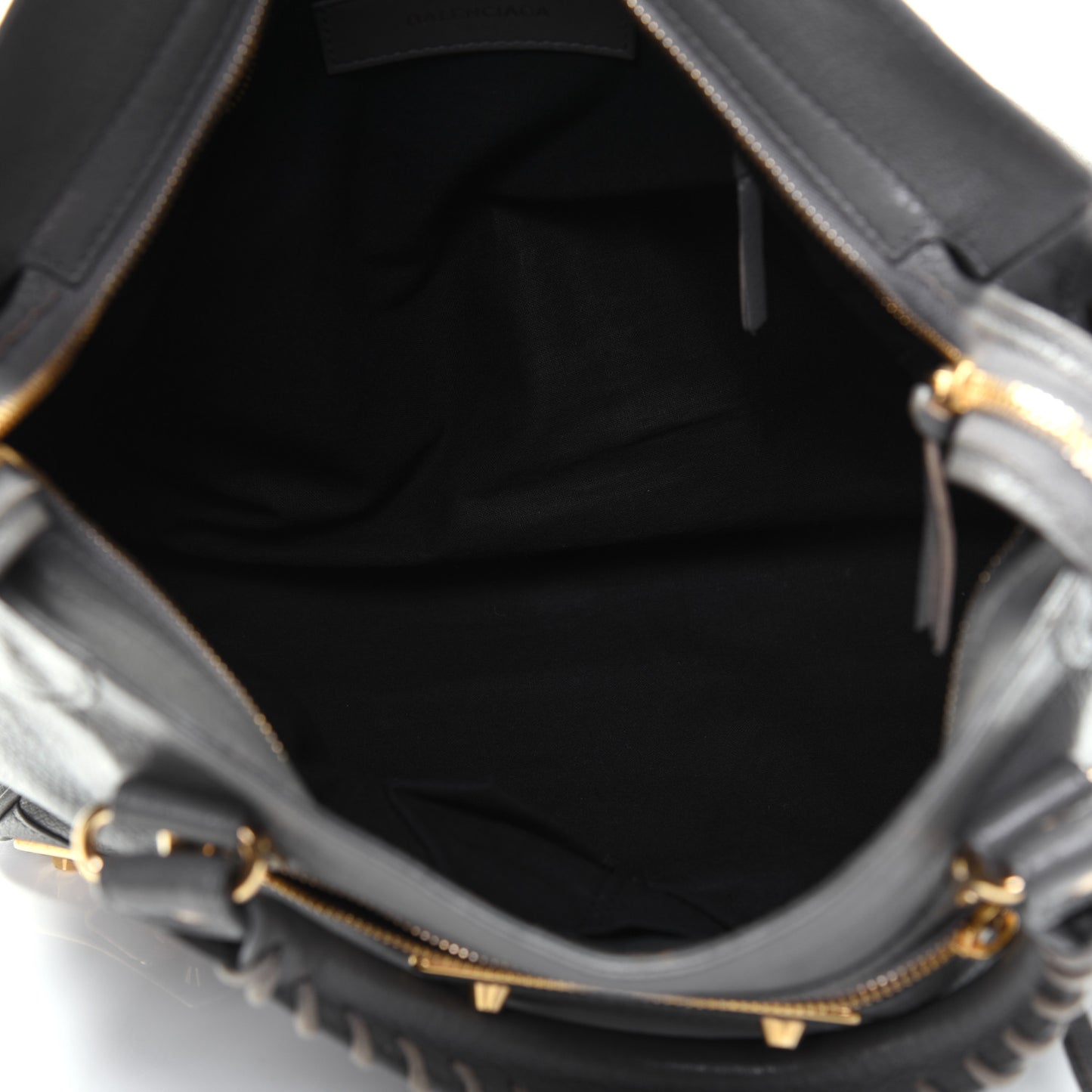 Chevre Gold Metallic Edge Hardware Velo Gris Acier
