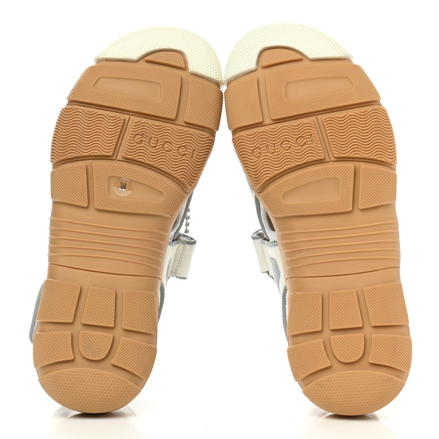 Mesh Fabric Tinsel Sport Sandals 38 White Silver