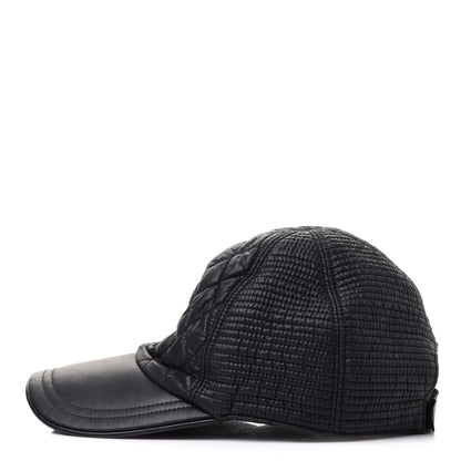 Chanel Nylon Quilted Cap Hat M Black 4 of 11