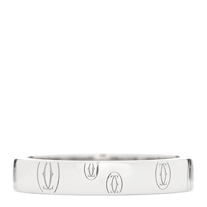 Cartier Platinum 4mm Happy Birthday Band Ring 59 8.75 2 of 4