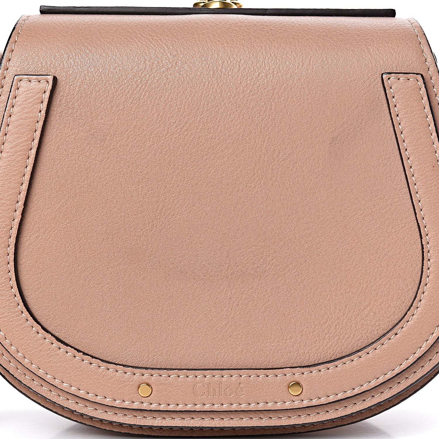 Chloe Calfskin Suede Small Nile Bracelet Bag Biscotti Beige 9 of 13