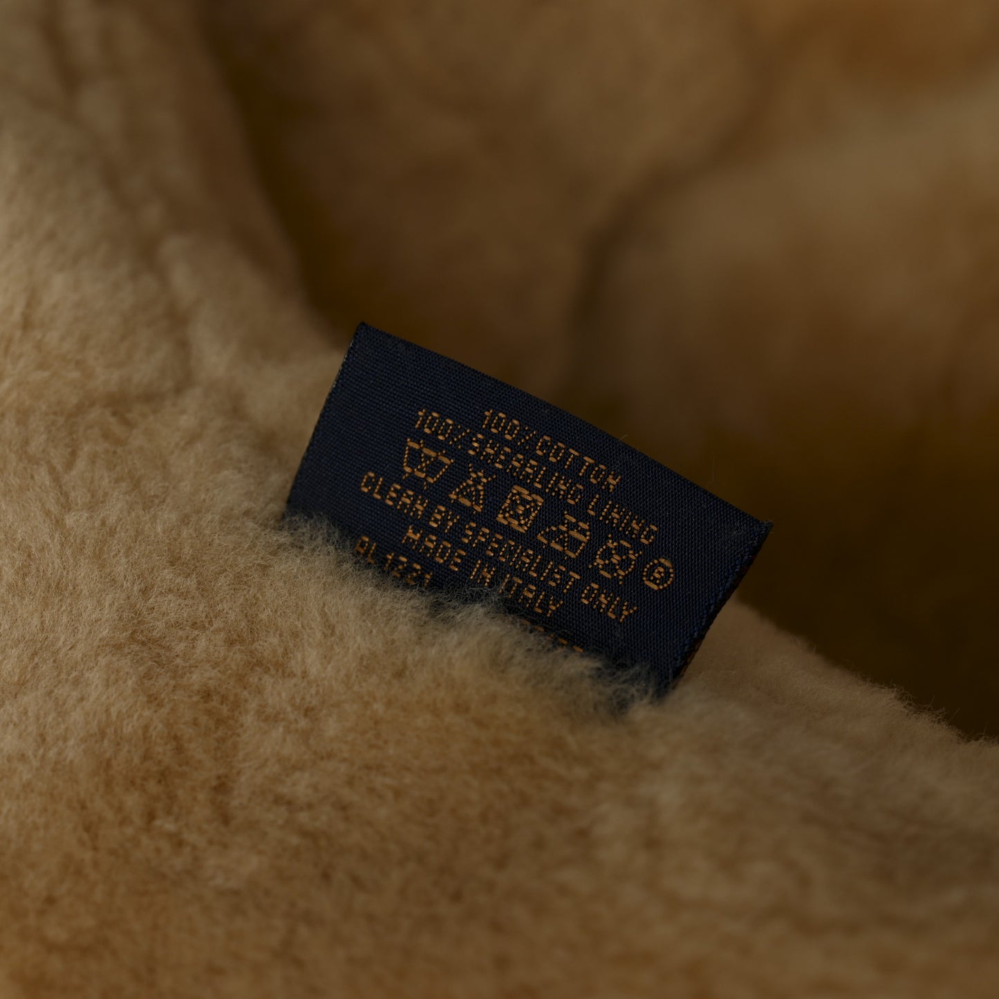 Monogram Denim Shearling Bucket Hat L Blue