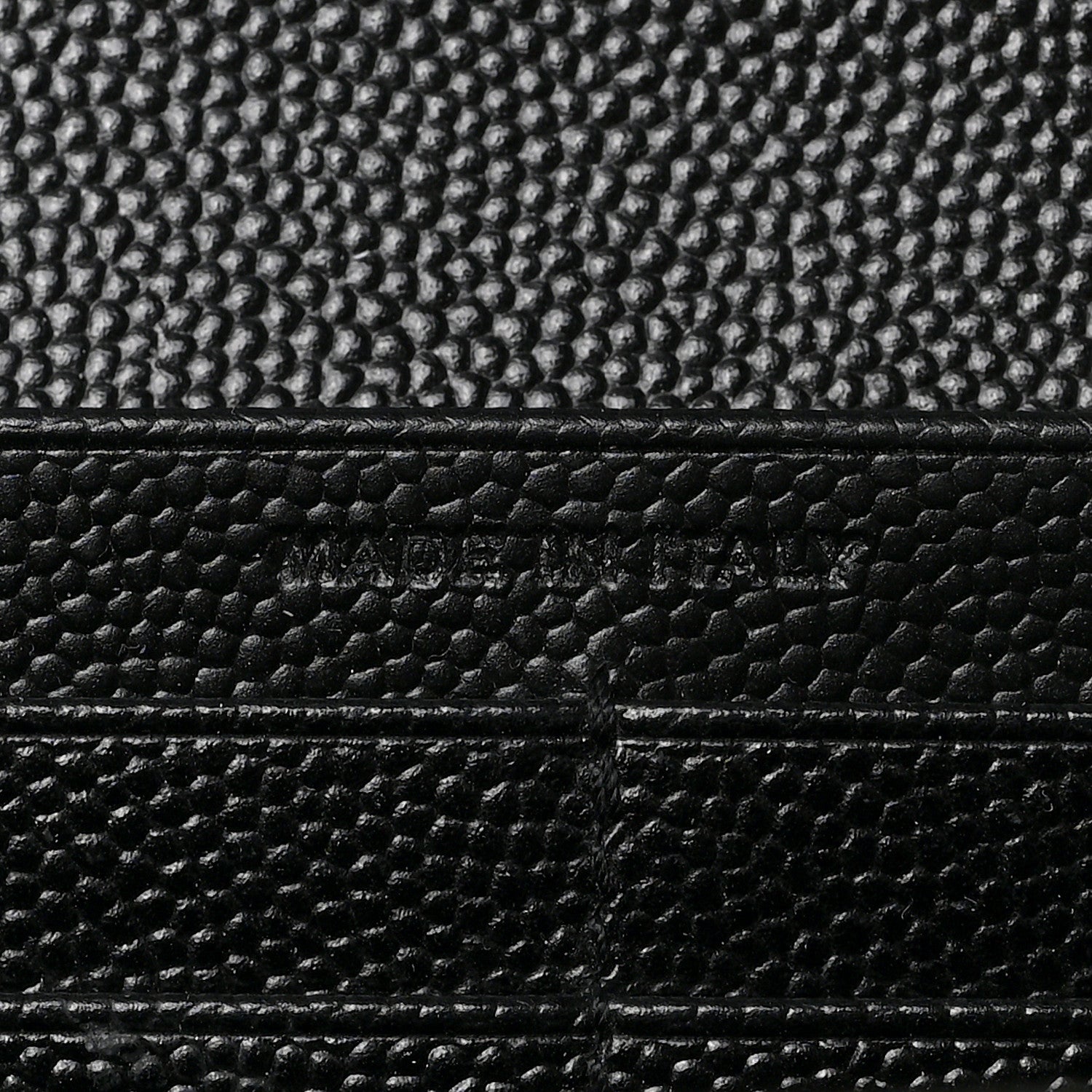 Saint Laurent Grain De Poudre Matelasse Chevron Monogram Flap Wallet Black 7 of 7