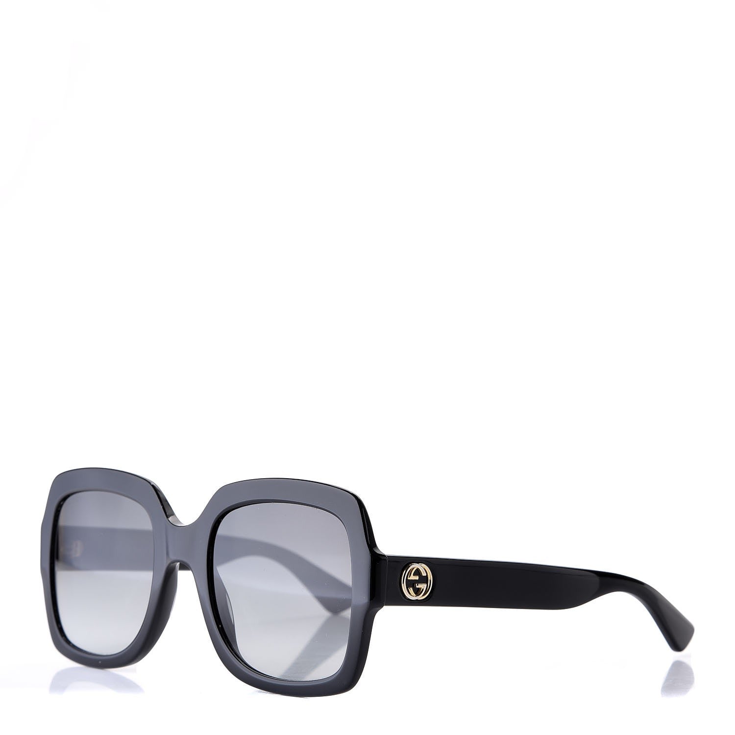 Gucci Oversize Square GG 0036S Sunglasses Black 1 of 8