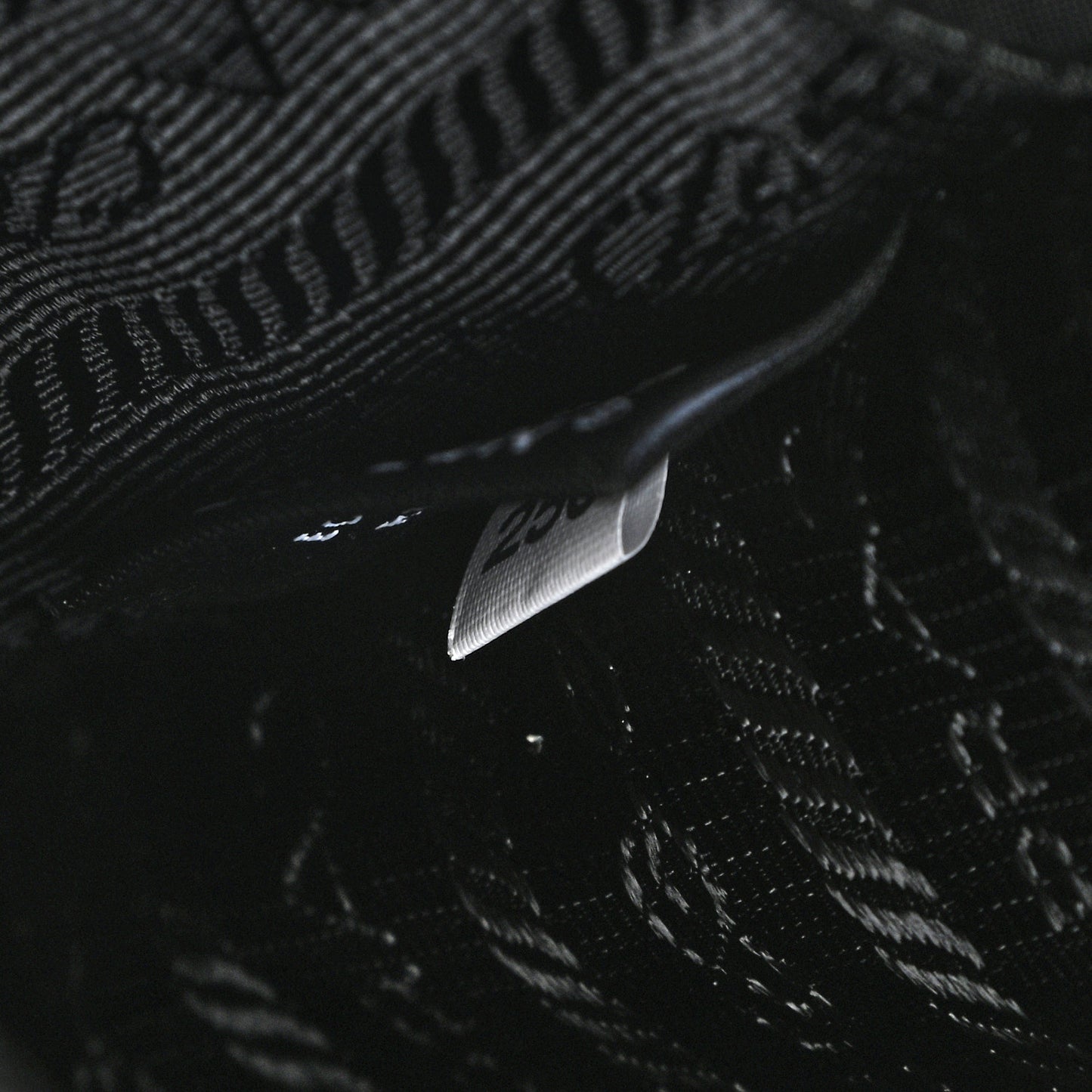Re-Nylon Saffiano Mini Pocket Single Snap Buckle Messenger Bag Black