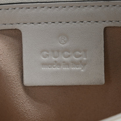 Gucci Calfskin Matelasse Small GG Marmont Shoulder Bag White 6 of 12