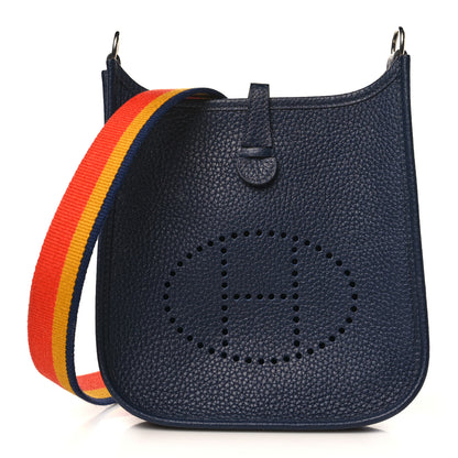 Hermes Taurillon Clemence Amazone Evelyne TPM Bleu Nuit 1 of 9