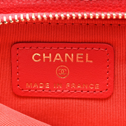 Chanel Caviar Quilted CC Phone Holder Red 7 of 12