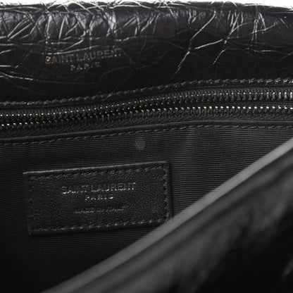 Saint Laurent Crinkled Calfskin Matelasse Monogram Medium Niki Chain Satchel Black 13 of 13