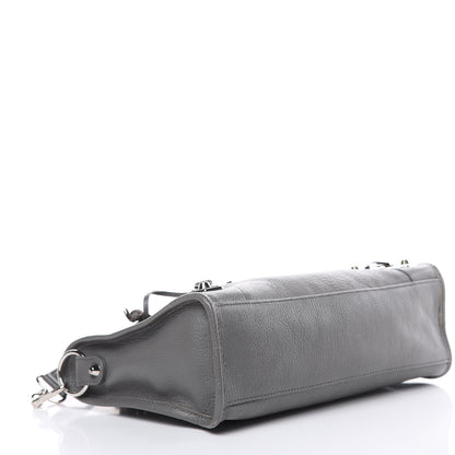 Balenciaga Chevre Silver Metallic Edge Hardware S City Gris Acier 4 of 10