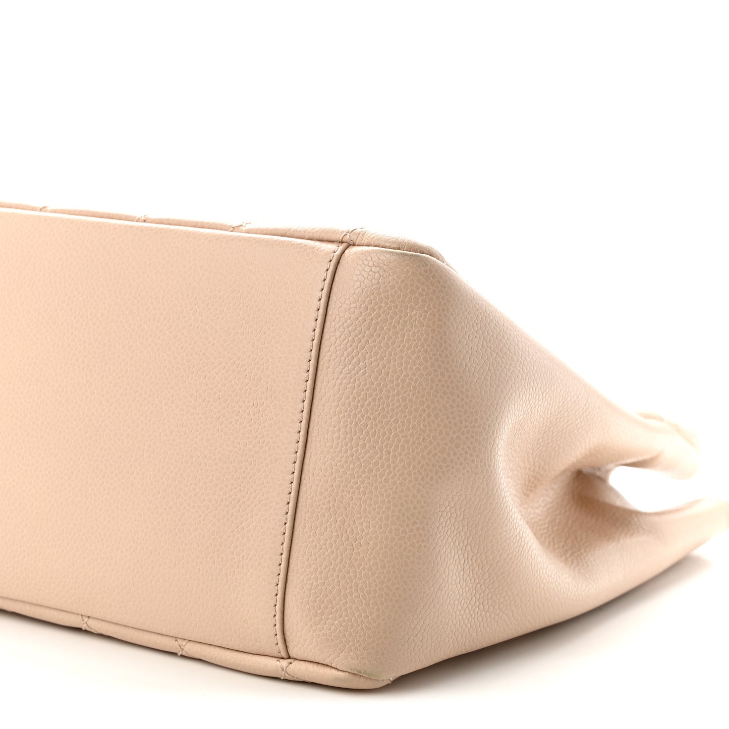 Caviar Quilted Grand Shopping Tote GST Beige Clair