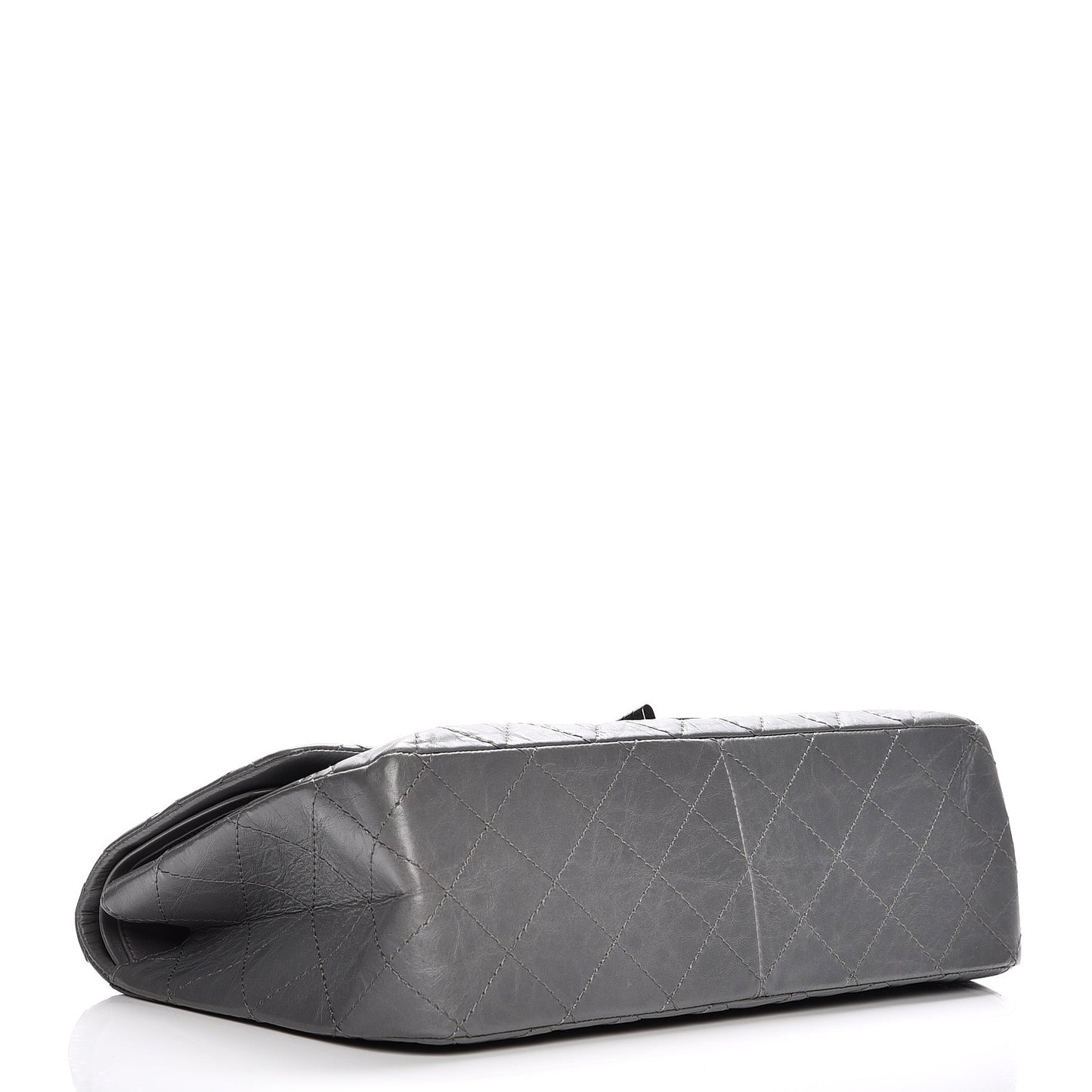 Aged Calfskin Quilted 2.55 Reissue 227 Flap Grey