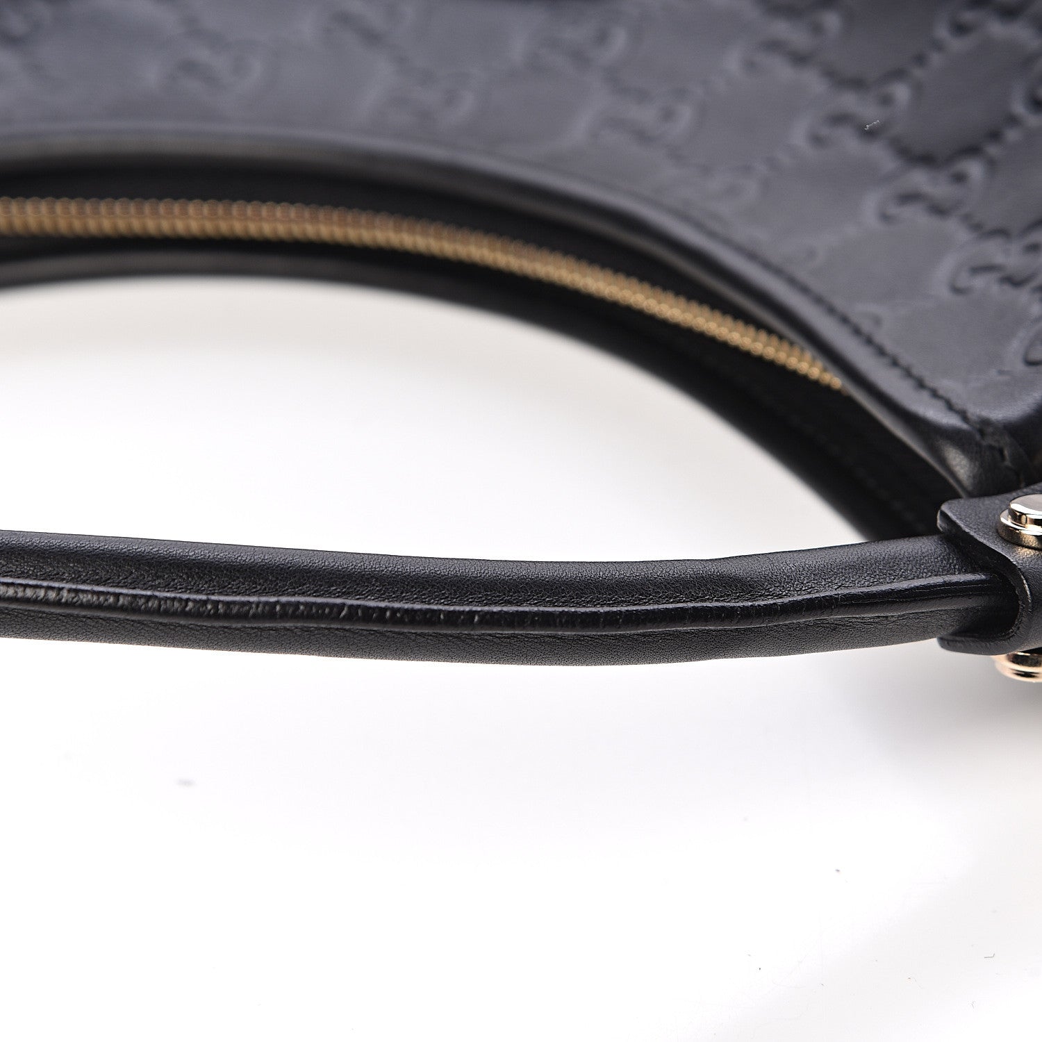 Gucci Guccissima Medium Abbey D Ring Hobo Black 8 of 13