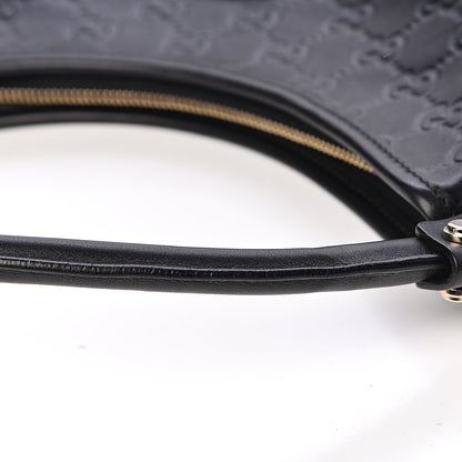 Gucci Guccissima Medium Abbey D Ring Hobo Black 8 of 13