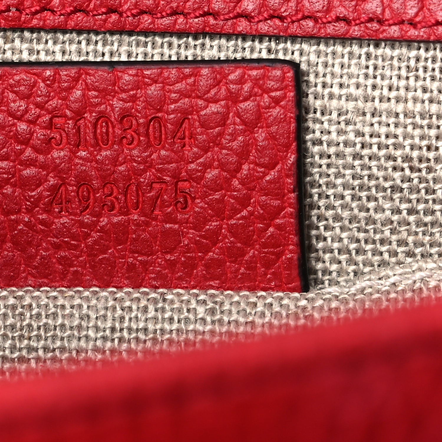 Gucci Dollar Calfskin Small Interlocking G Shoulder Bag Red 7 of 12