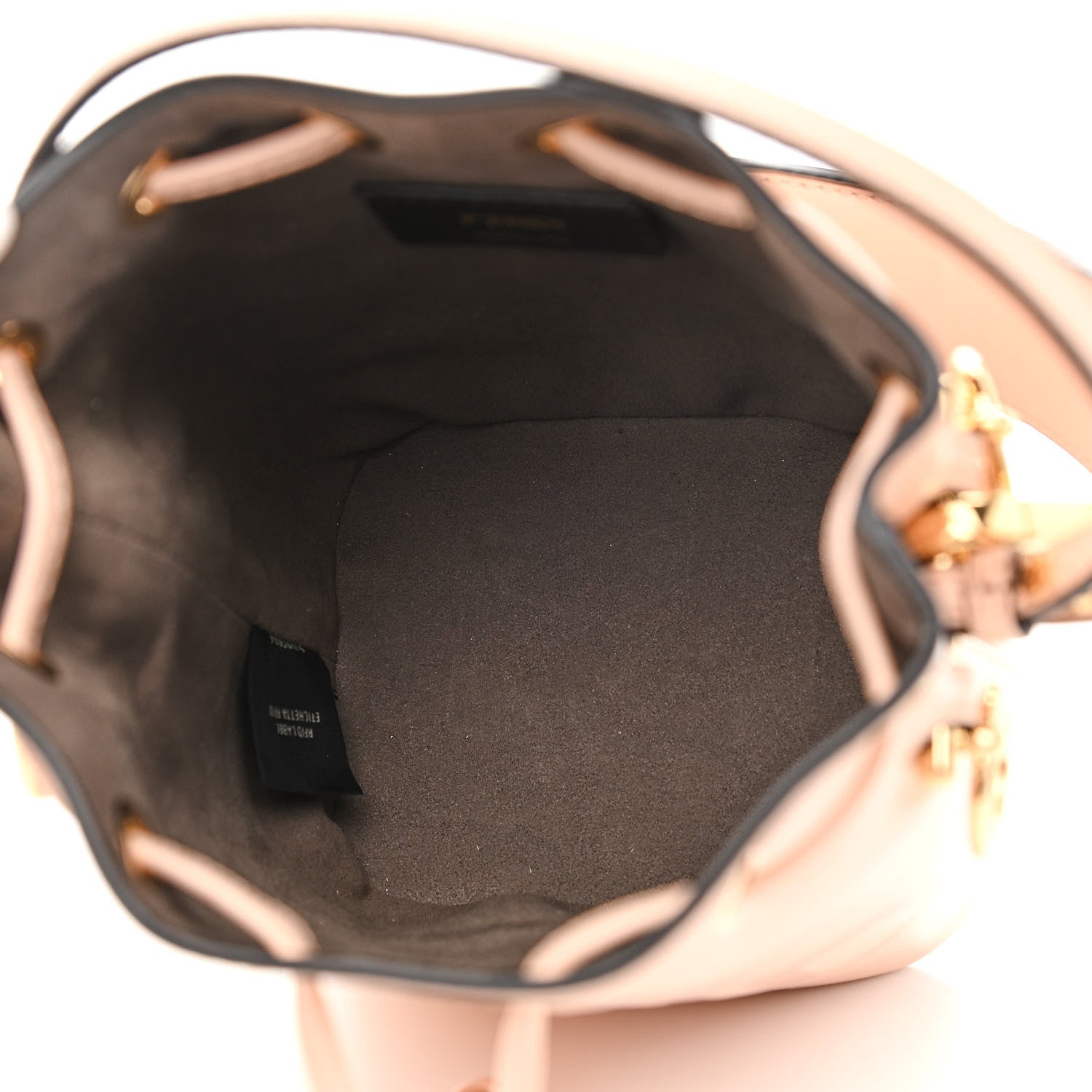 Fendi Vitello King F is Fendi Logo Embossed Mini Mon Tresor Bucket Bag Light Rose 4 of 10