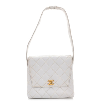 Chanel Caviar CC Shoulder Bag White 1 of 16