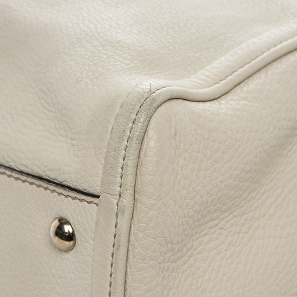 Gucci Pebbled Calfskin Medium Soho Shoulder Bag Off White 7 of 9