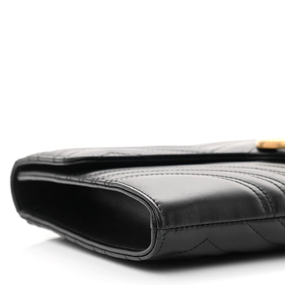 Gucci Calfskin Matelasse GG Marmont Clutch Black 9 of 11