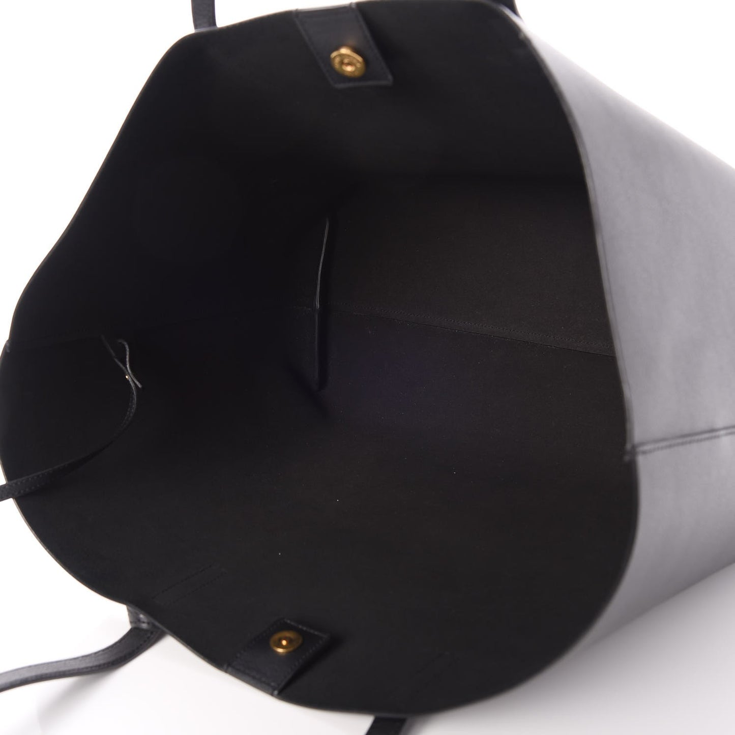 Calfskin Large Shopping Tote Black