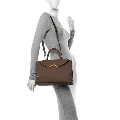 Moynat Taurillon Blush Calfskin Gabby MM Taupe 2 of 9