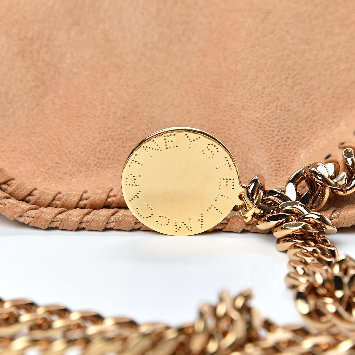 Shaggy Deer Small Falabella Tote Tan
