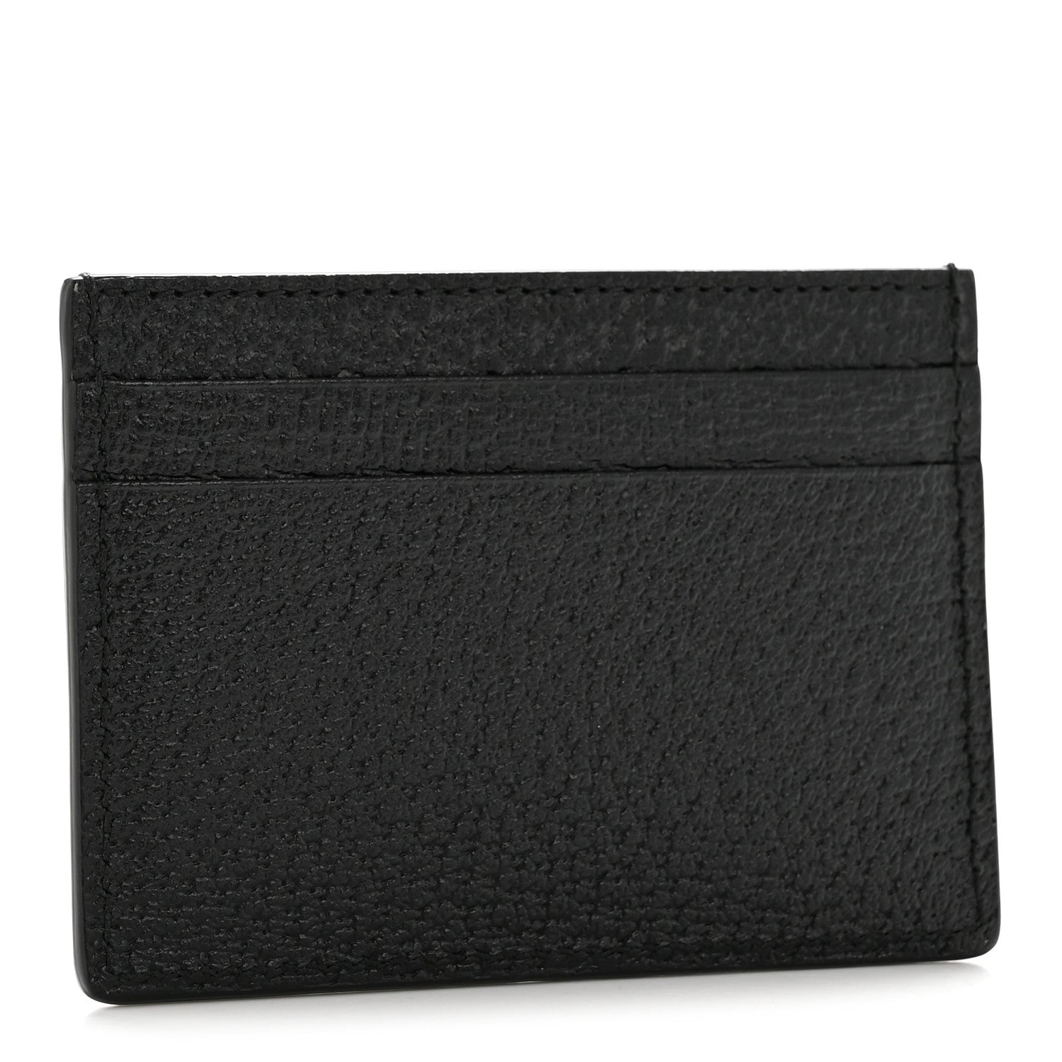 Gucci Pebbled Calfskin Animalier Card Holder Black 3 of 7
