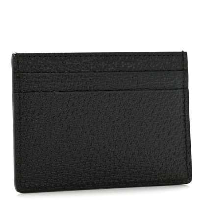 Gucci Pebbled Calfskin Animalier Card Holder Black 3 of 7