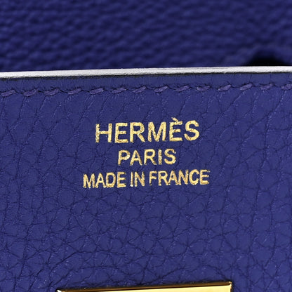 Hermes Togo Birkin 35 Bleu Electrique 6 of 11