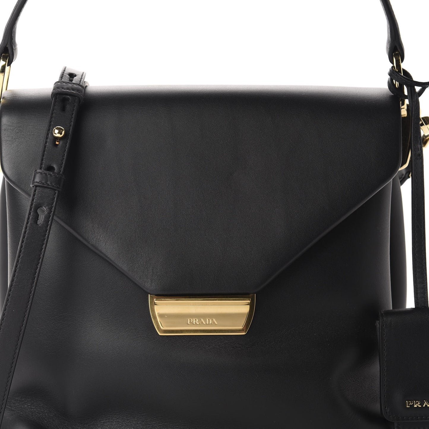 New Calfskin Medium Ingrid Top Handle Bag Black
