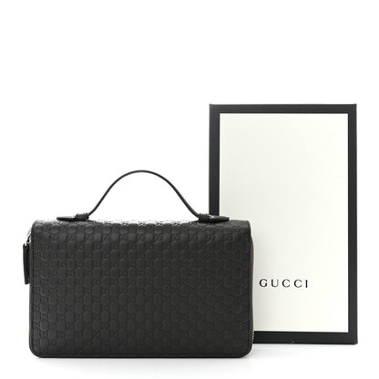 Gucci Microguccissima Zip Around Top Handle Travel Wallet Testa di Moro 10 of 10