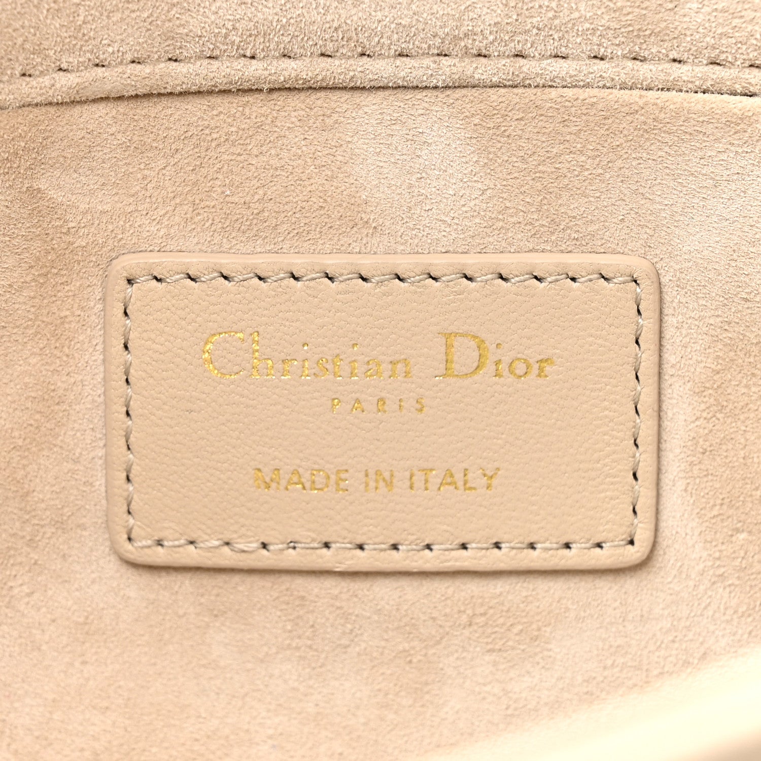 Christian Dior Lambskin Cannage Medium Lady D-Joy Hazelnut 6 of 15