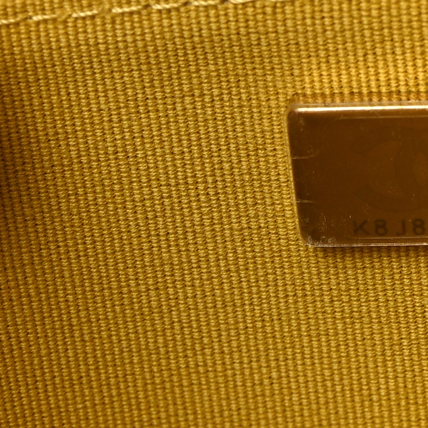 Lambskin Quilted Top Handle Wallet On Chain WOC Yellow