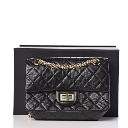 Chanel Aged Calfskin Quilted 2.55 Reissue Mini Flap Black 11 of 11