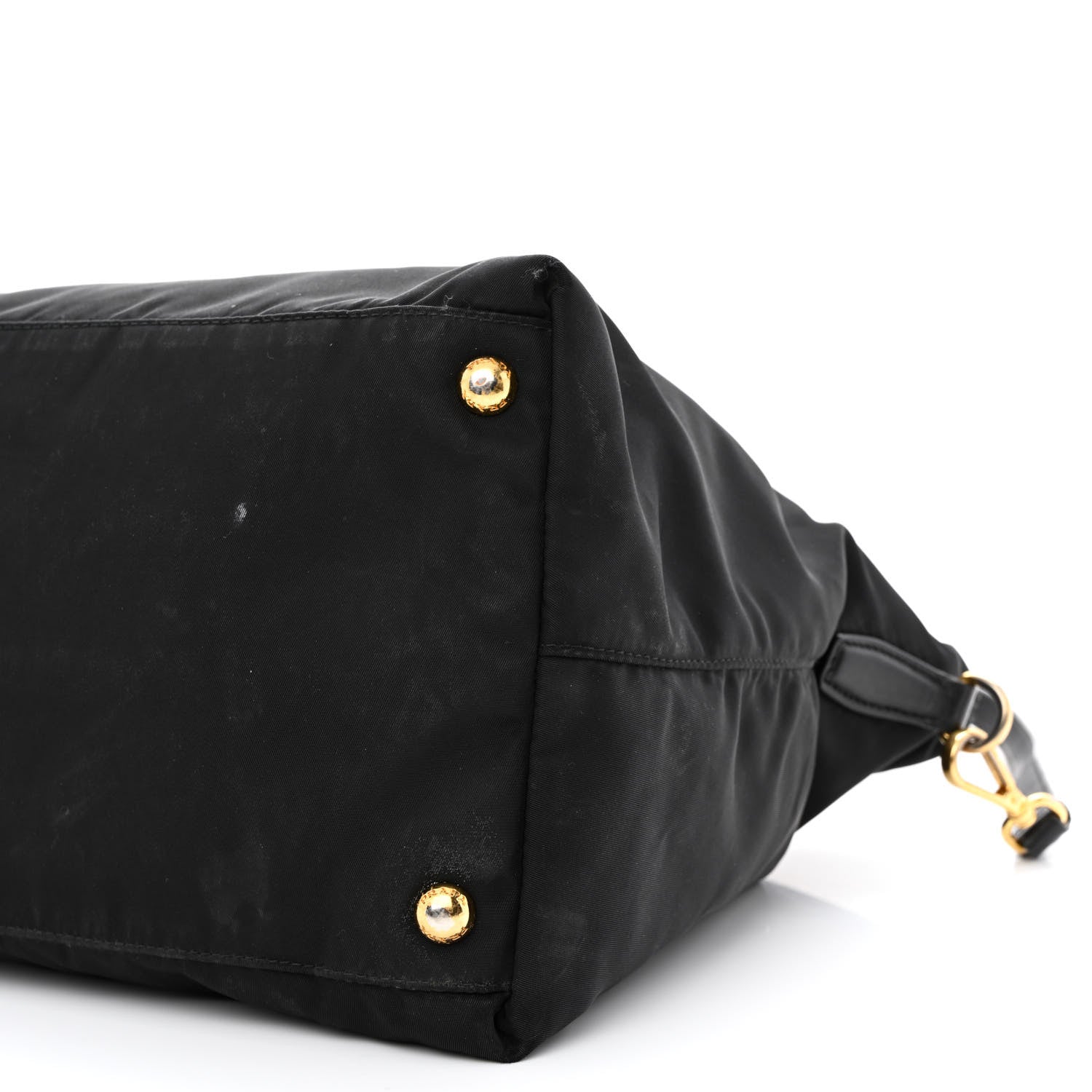Prada Tessuto Nylon Saffiano Tote Black 11 of 13