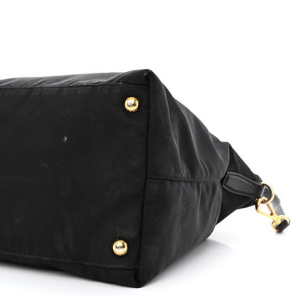 Prada Tessuto Nylon Saffiano Tote Black 11 of 13