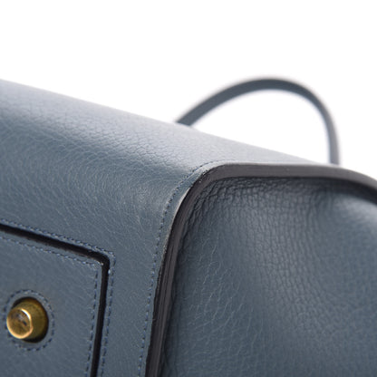 Celine Crisped Calfskin Small Tie Knot Tote Slate Blue 11 of 16
