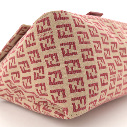 Fendi Zucchino Vitello Mama Baguette Beige Rosso 9 of 12
