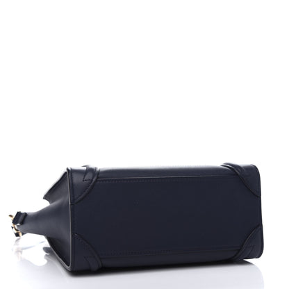 Celine Smooth Calfskin Nano Luggage Ink 4 of 9