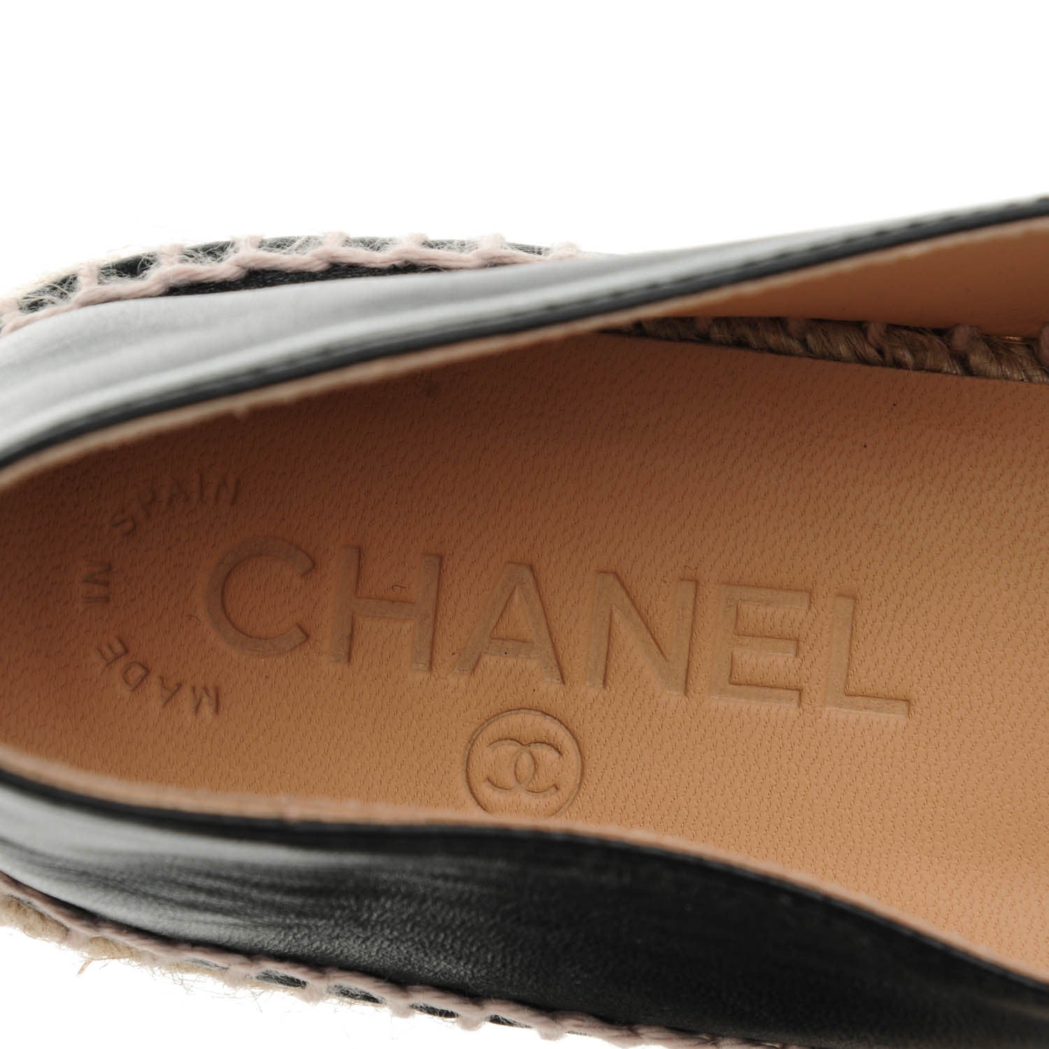 Chanel Lambskin CC Espadrilles 37 Black 5 of 9