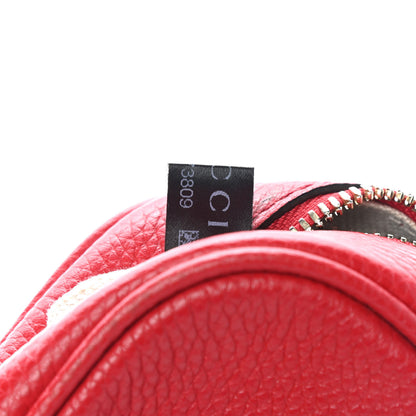 Gucci Pebbled Calfskin Small Soho Disco Bag Tabasco Red 9 of 11