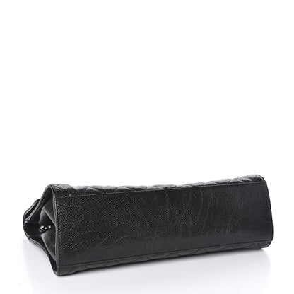 Chanel Crumpled Grained Calfskin Jumbo CC Crave Flap Black 4 of 12