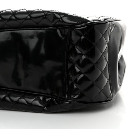 Chanel Glazed Calfskin Quilted Mademoiselle Large Frame Bag Black 10 of 14