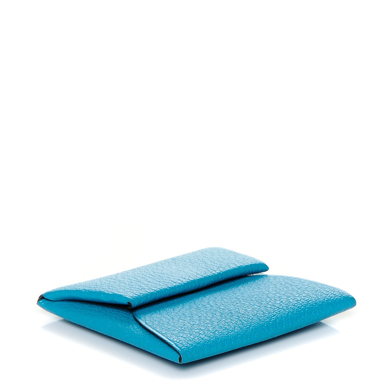 Hermes Chevre Mysore Bastia Coin Purse Bleu Azteque 4 of 6