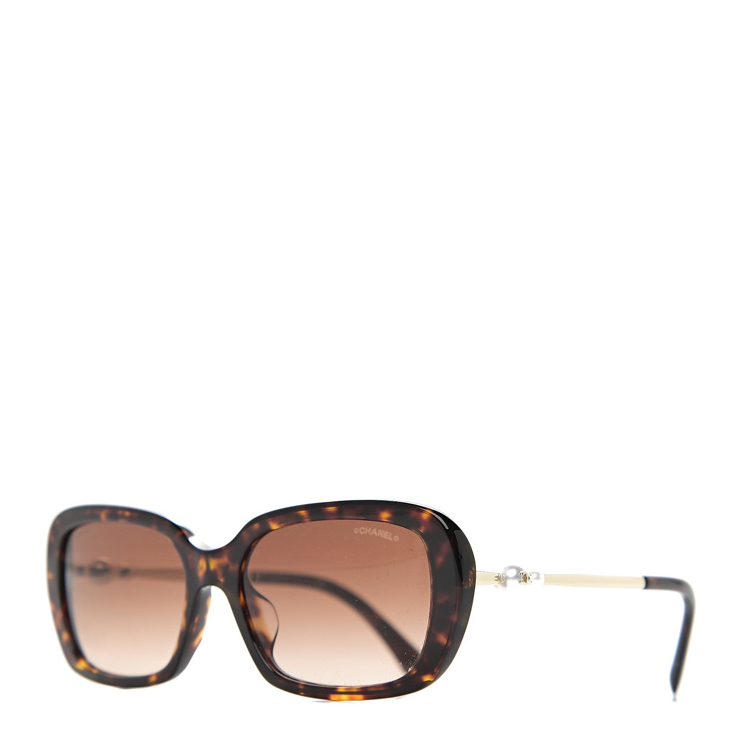 Chanel Pearl Square Sunglasses 5427-H-A Tortoise 1 of 7