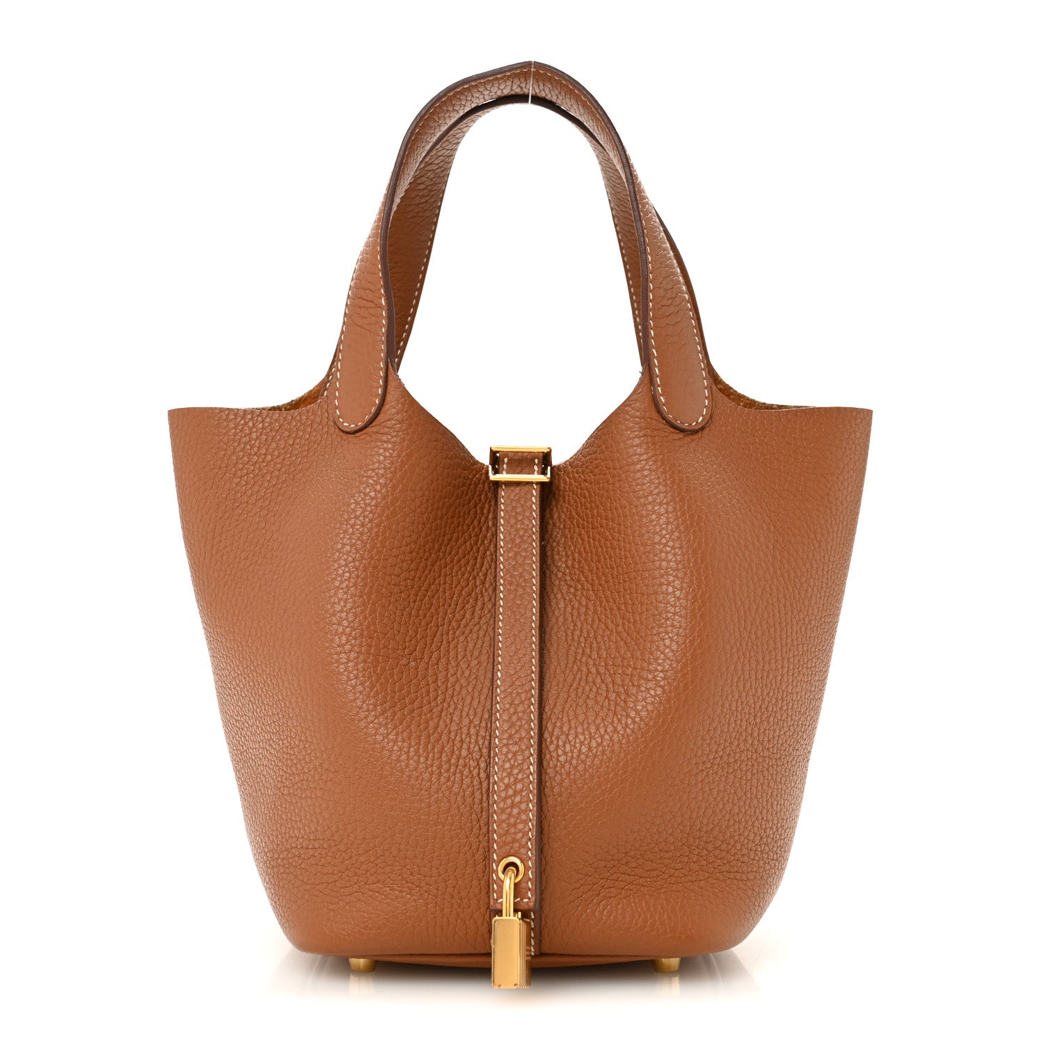 Hermes Taurillon Clemence Picotin Lock 18 PM Gold 1 of 14