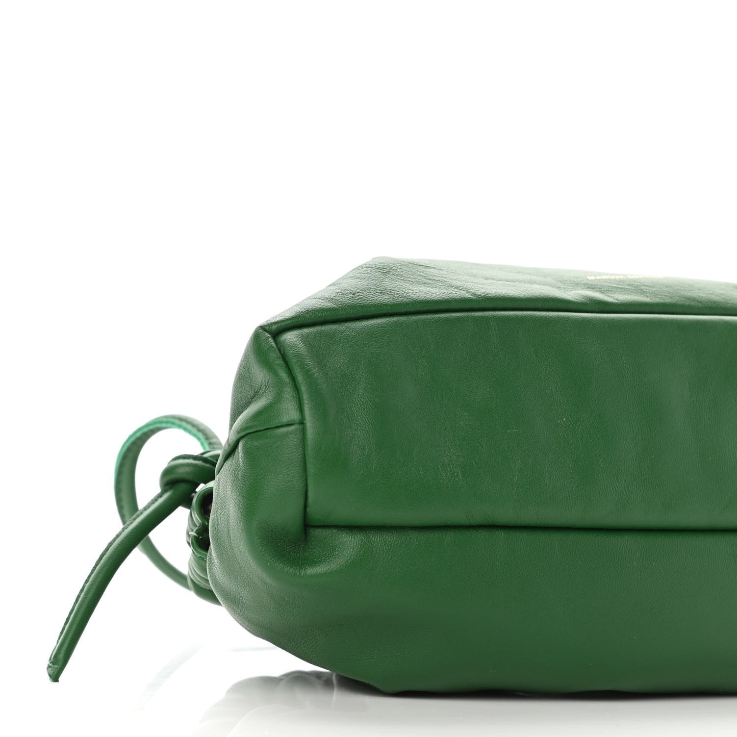 Lambskin Mini Cloud Clutch Green