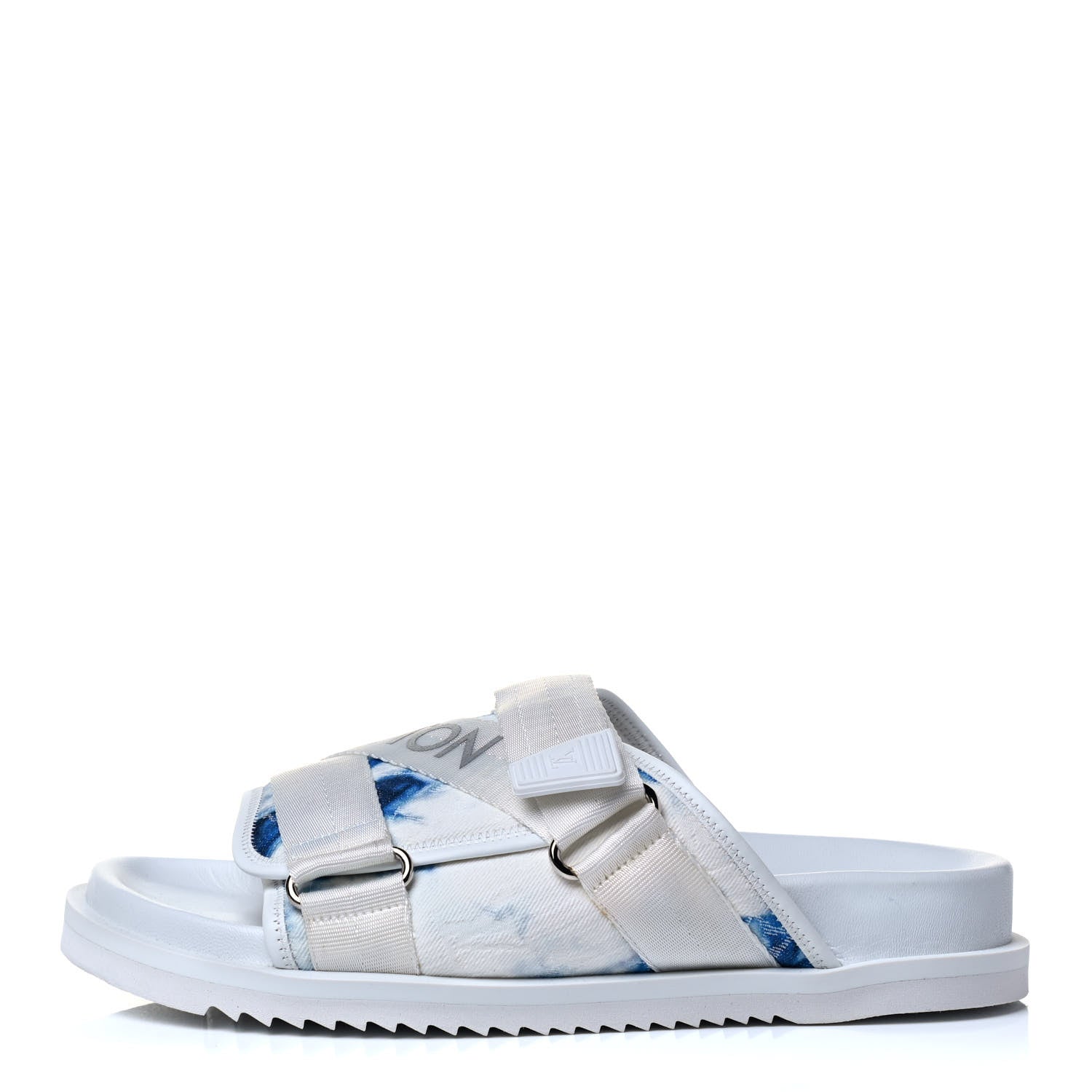 Louis Vuitton Denim Monogram Tie Dye Mens Honolulu Mules 7.5 Marine 1 of 6