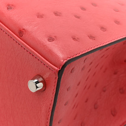 Hermes Ostrich Kelly Sellier 28 Bougainvillea 14 of 16